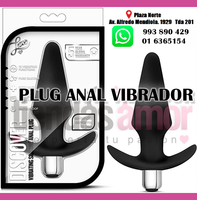 PLUG ESTIMULANTE ANAL CON MODOS DE VIBRACIÓN BLACK MONT